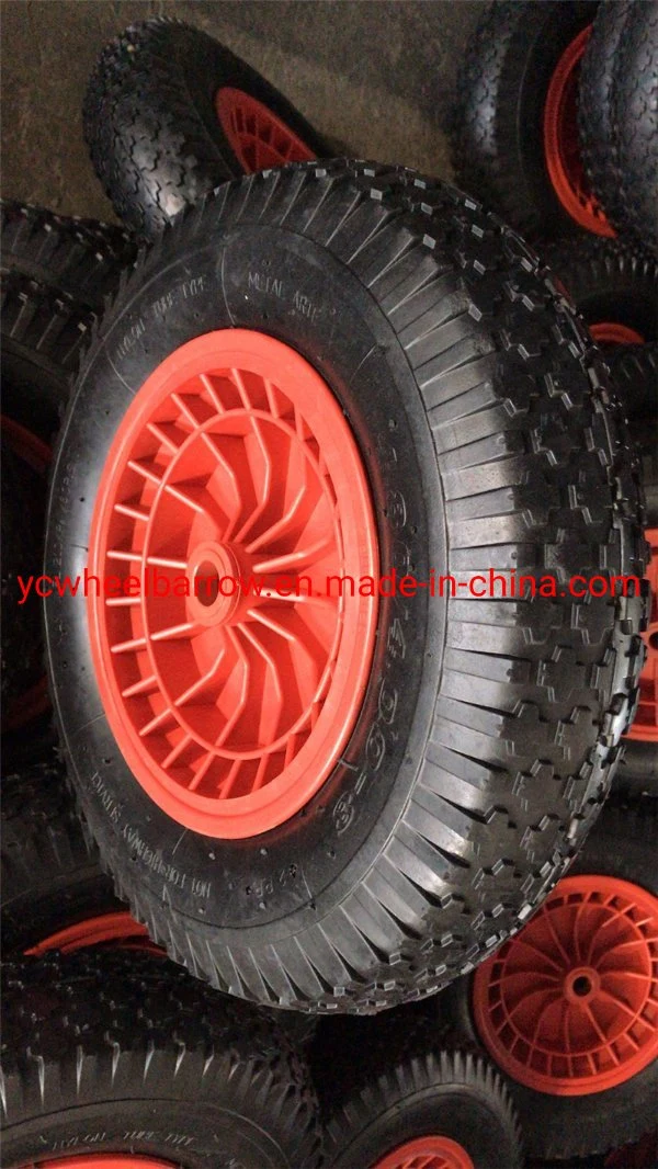 Small Pneumatic Inflatable Rubber Wheel 16inch 4.00-8 Air Tyre for Trolley Cart