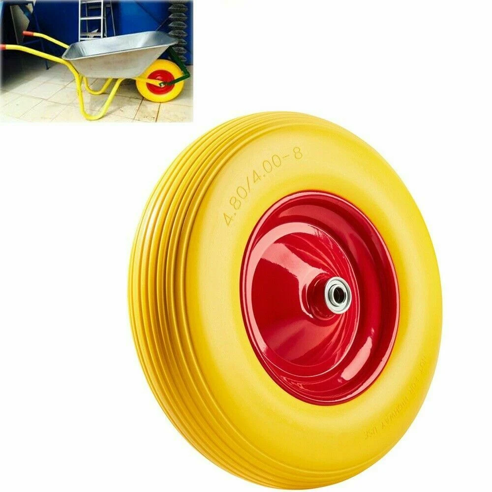 Solid PU Foam Wheelbarrow Wheel 4.80/4.00-8