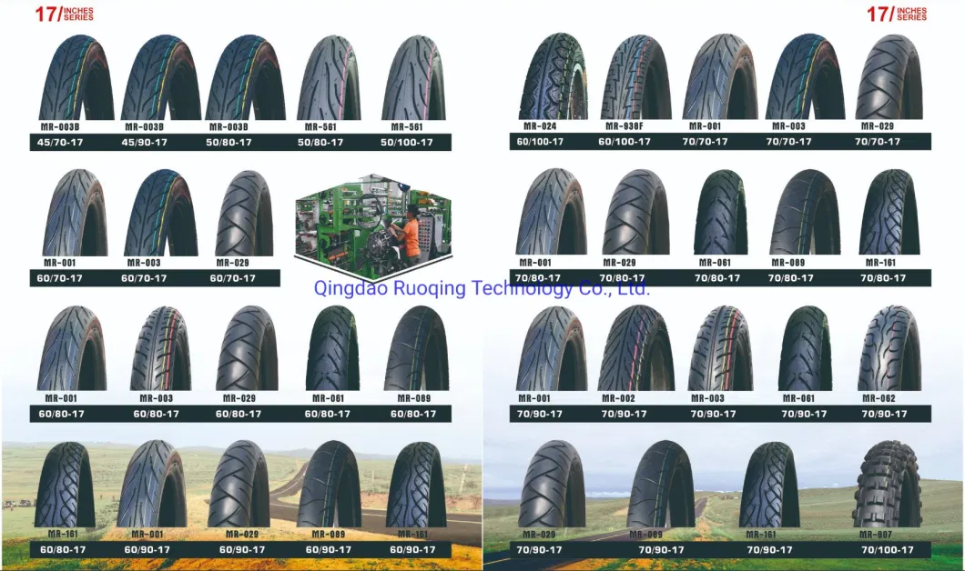 110/90-17 Tl Factory Tubeless 45%-55% Rubber Color Black Motorcycle Customizable Tyre Tire