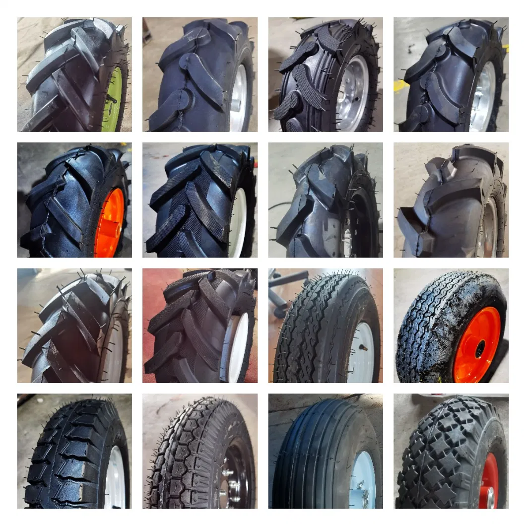 Rubber Wheels Tires for Wheelbarrow/Garden Wagon/Hand Cart/Trolley/Snowblower/Lawn Mower/Generator