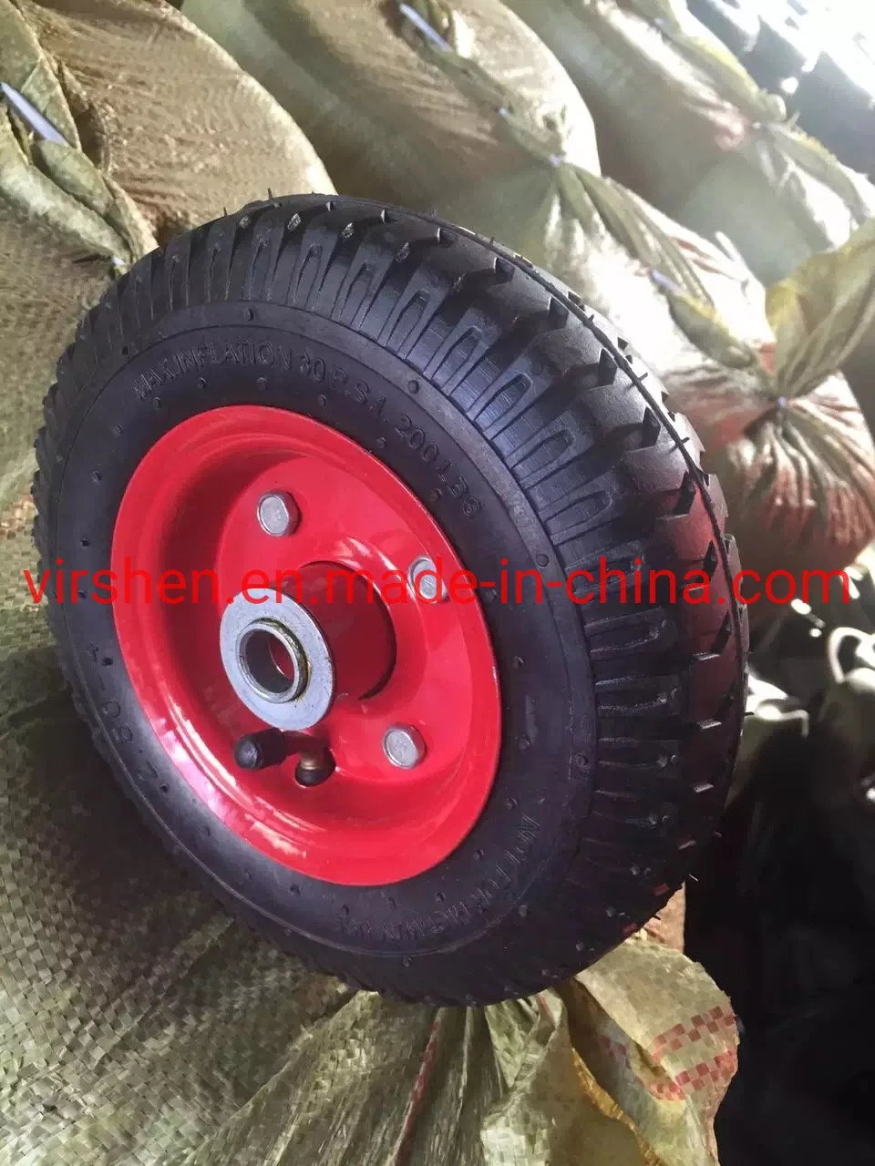 250-4 Rubber Wheel Barrow Tire / Small Wheels and Tires