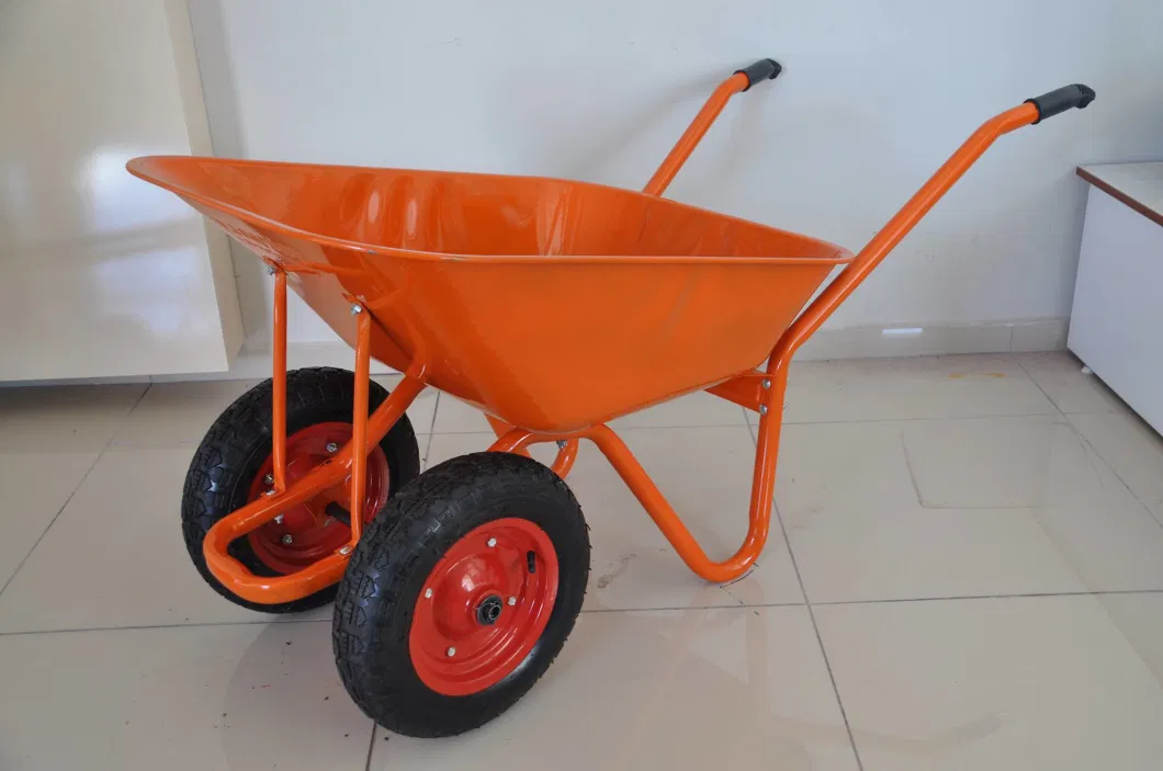 65L Turkey Tunisia Market Single Wheel Concrete Construction Trolley Wheelbarrow