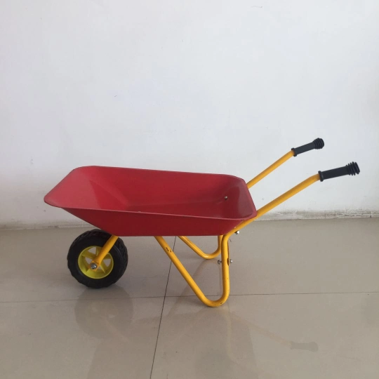 Mini Kids Toy Metal Material Wheelbarrow for Garden and Beach Use