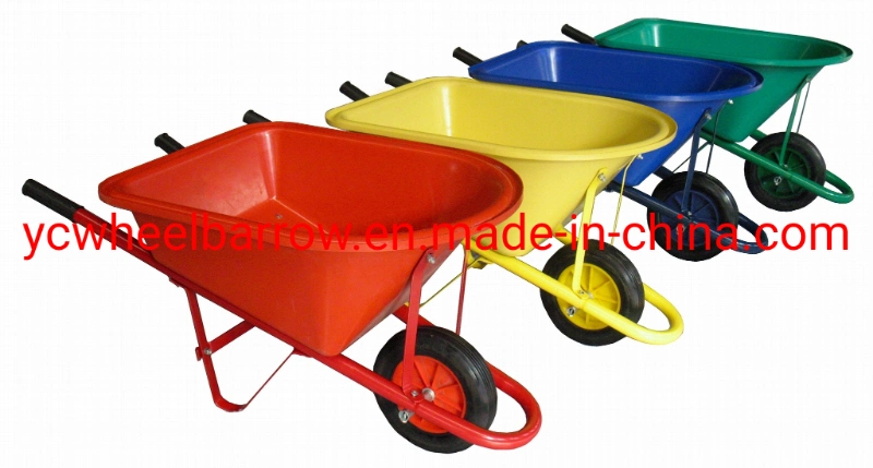 Kids Metal Wheelbarrow Plus Tools/Kneepad, Red