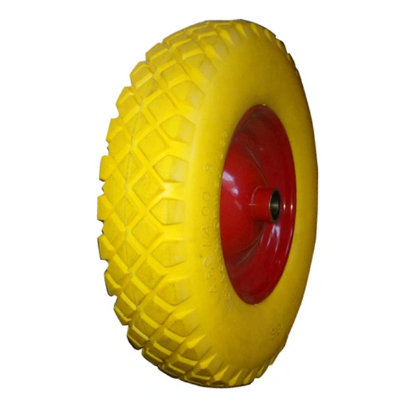 16 Inch Tool Car Flat Free PU Solid Foam Wheel for Wheelbarrow Beach Cart