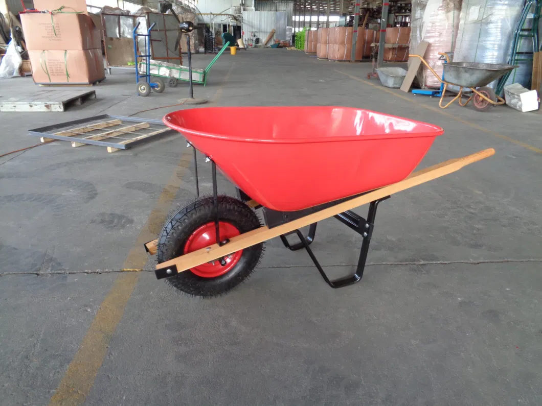 Hot Sell Construction Wood Frame Wheelbarrow Wb6600