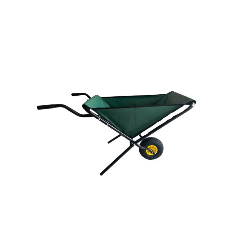 60 L Green Folding Garden Fabric Wheelbarrow