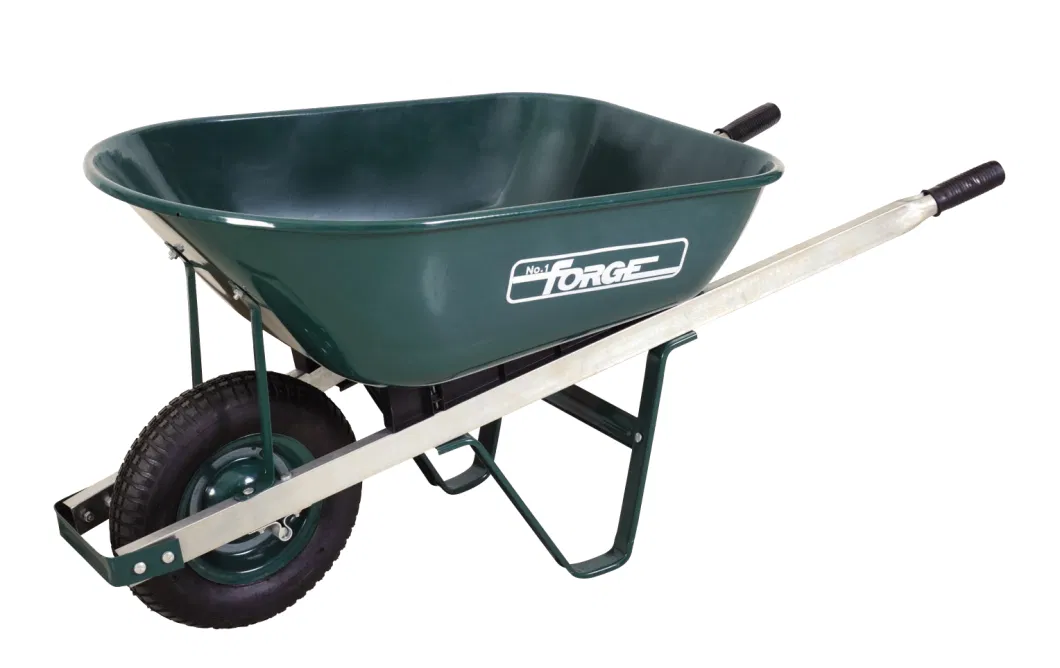 Garden Tools 6 Cuft Metal Wheel Barrow Wheelbarrow for Gardening, Construction