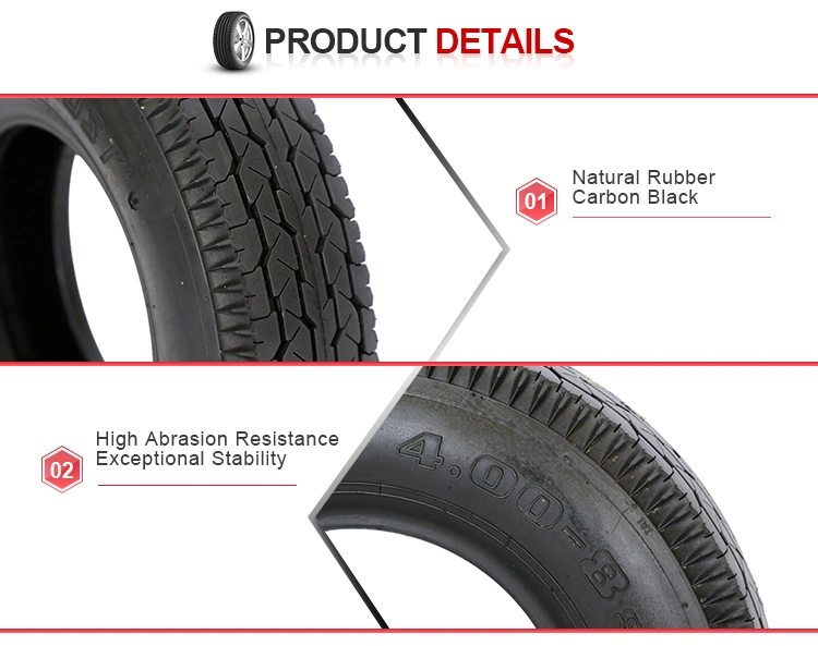 Low Price China Professional Manufacturer Top Trust Brand with Natural Rubber Three Wheeler Tricycle Tyre, Wheel Barrow Tyre Sh-618 4.00-8-6pr Agricultural Tyre