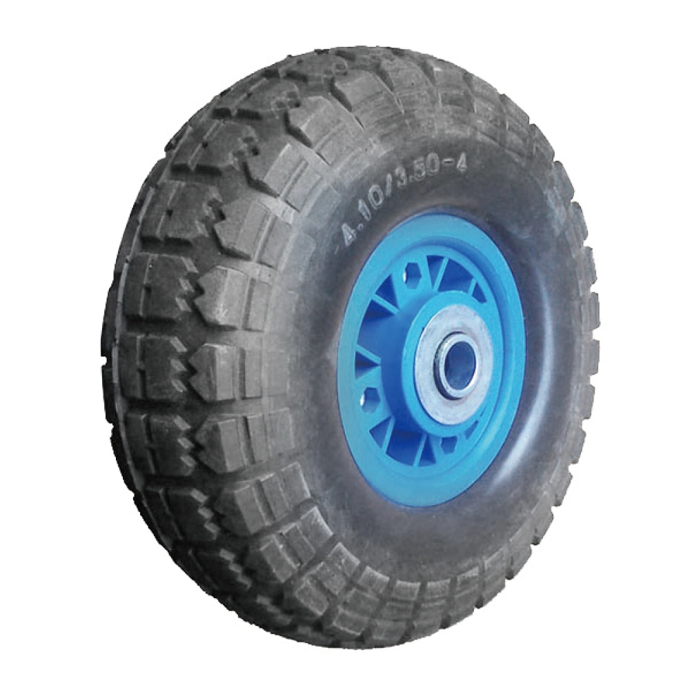 10 Inch 4.10 3.50-4 PU Polyurethane Foam Puncture Proof Flat Free Tire Wheel