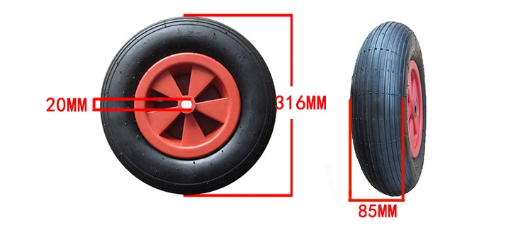 3.50-6 Wheelchair Rubber Wheels 12 Inch Pneumatic Wheel for Wheelbarrow