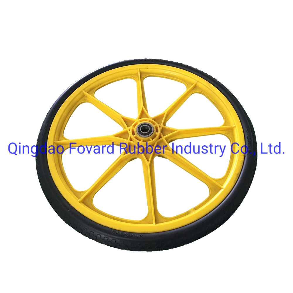 20&quot;Flat Free Polyurethane PU Foam Filled Wheels PU Foam Solid Wheelbarrow Wheel