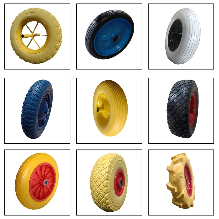 China Manufacturer for PU Foam Flat Free Pneumatic Solid Rubber Wheel Barrow Tire 3.00-4