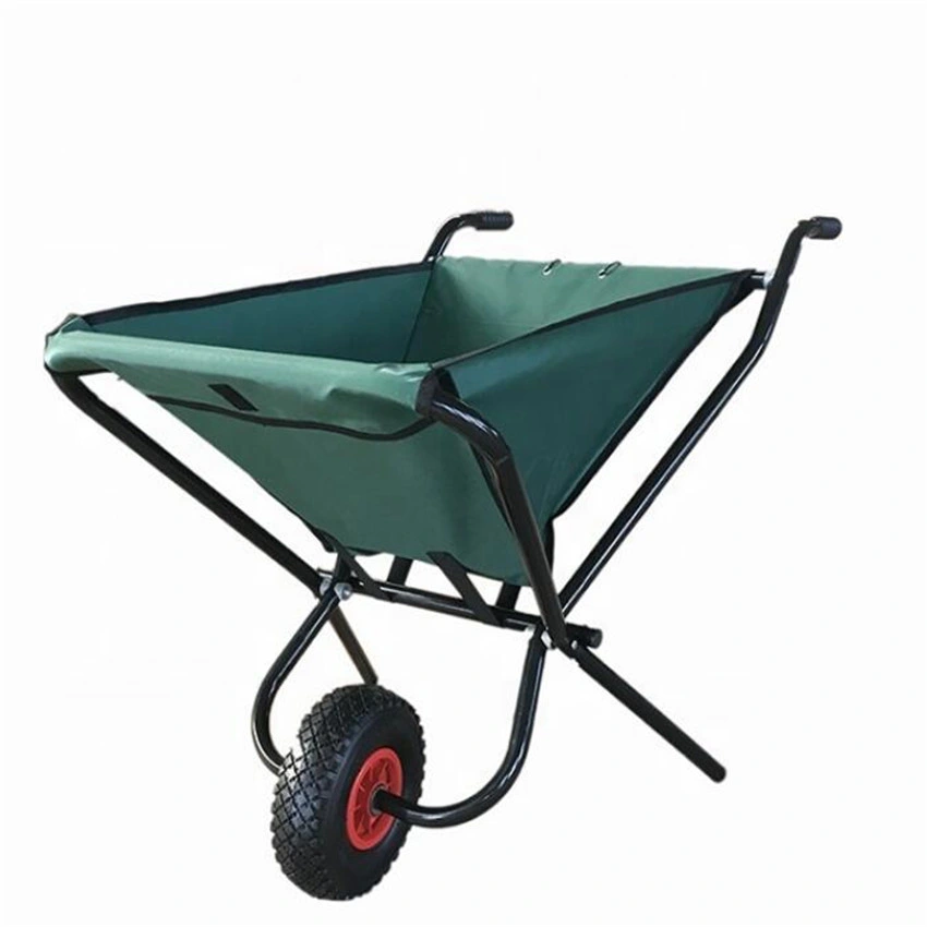 Garden Canvas Cloth Wheelbarrow Yard Pocket Storage Folding Frame