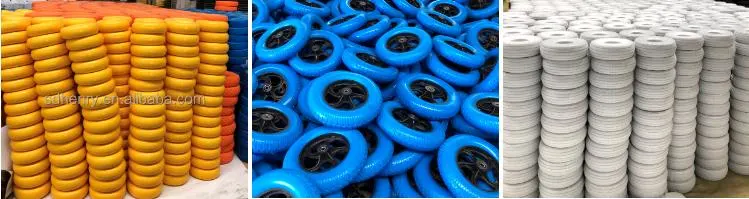 Solid PU Foam Airless Tire and Wheel for Lawn Hand Trucks Wheelbarrows