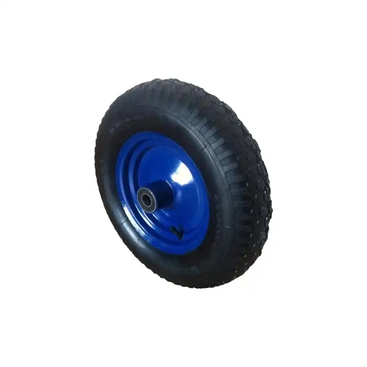 Small Trolley Wheel Tr87 Valve 3.50-4 Solid Small Trolley Rubber Wheels