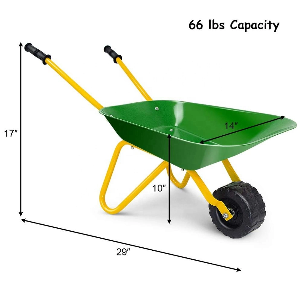 Wb0103 Light Weight Mini Small Metal Garden Yard Child Kids Toy Wheelbarrow