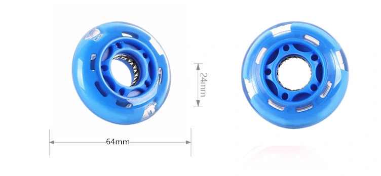 120mm Light up Scooter Wheels PU LED Flash Flashing Wheel Kick Scooters Front Replacement Wheels for Kids Toddles Boys Girls