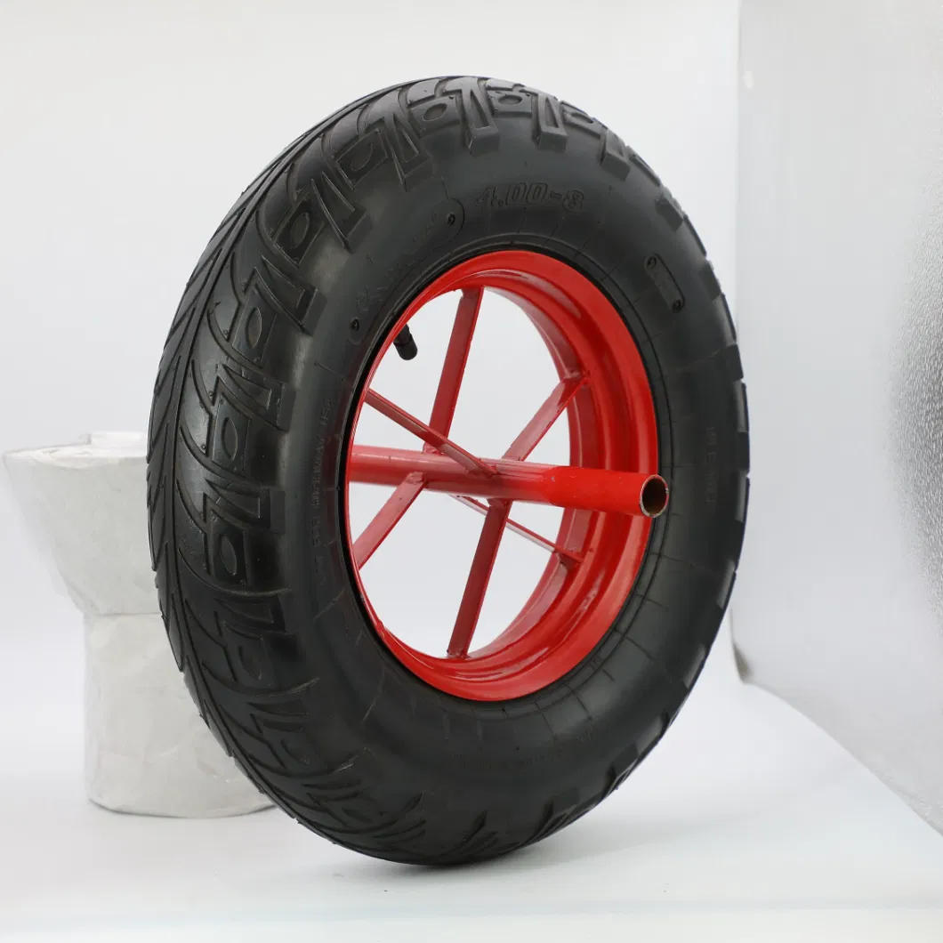 Inflatable Tires 4.00-8 Pneumatic Rubber Wheels Suitable for Garden Truck Carts