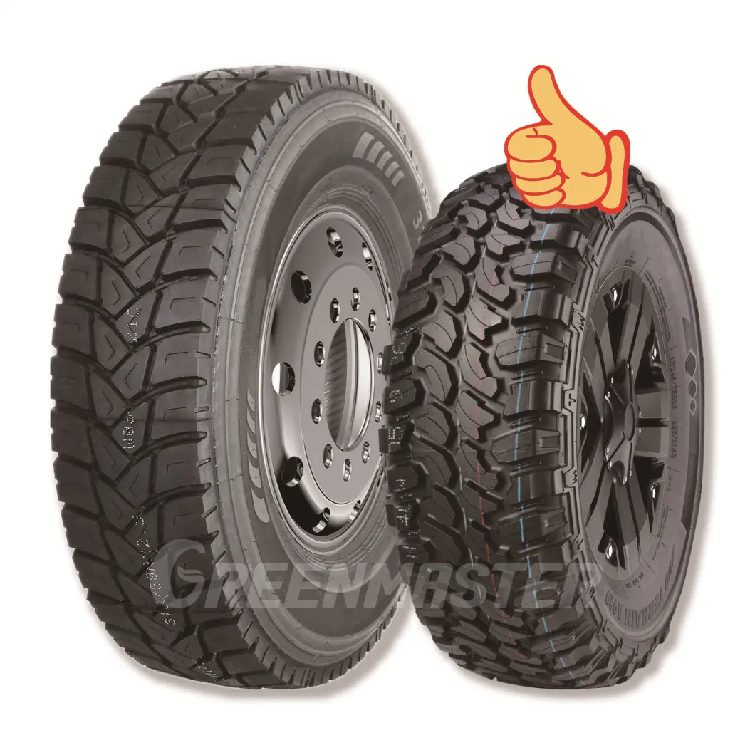 China Factory Wholesale Passenger Car PCR Tyre, 4WD Offroad SUV 4X4 at/Mt Mud Tyres, All Steel Radial Light Heavy Truck TBR Tires, Bus/Trailer OTR Wheel &amp; Tire