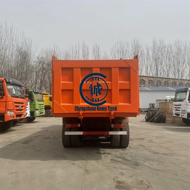 Dump 8X4 Orange 12 Tyres Market for Africa Used Trucks with Excellent Condition