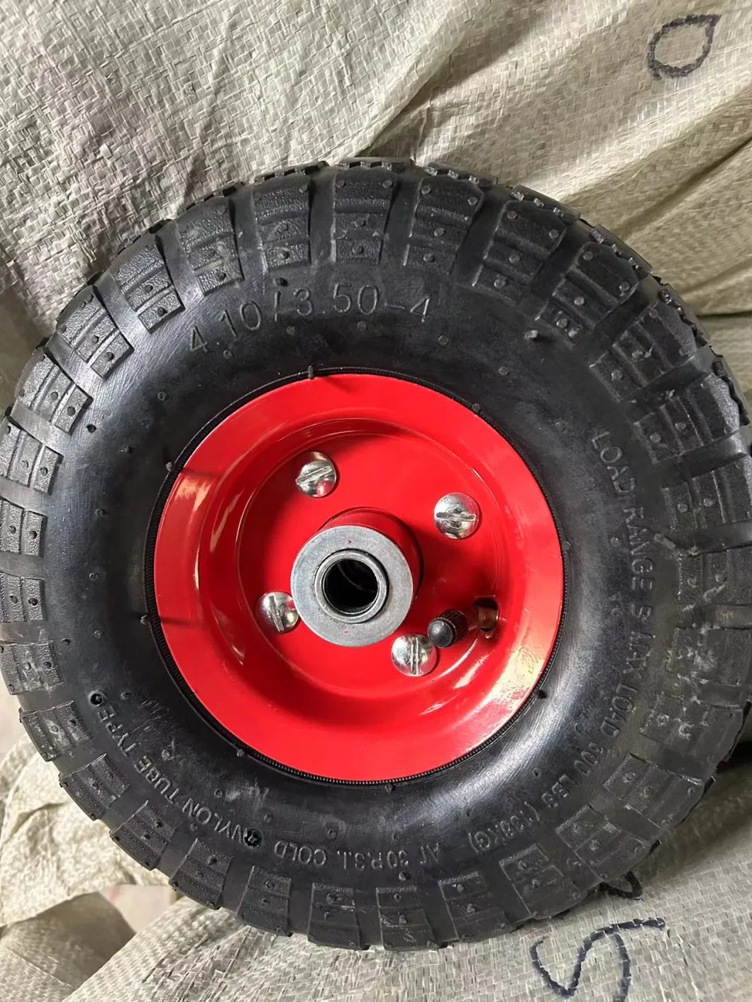 10 Inch Tiller Wheel 3.50-4 Big Ball Bearing