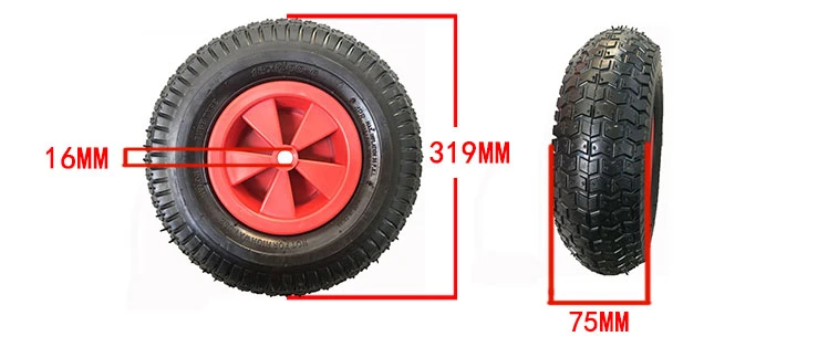 13 Inch Rubber Inflatable Wheel, Wheelbarrow / Unicycle / Agricultural Cart and Other Wheels