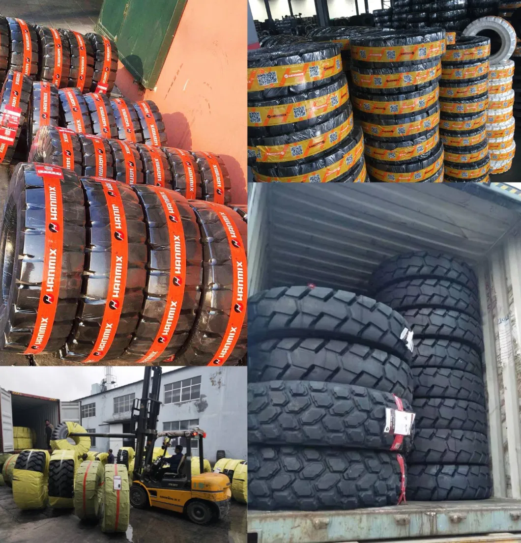 Hanmix Agr Industrial Farm Paddy Feald Rice Transplante Irrigation Wheels Solid Rubber Tractor Harvester 8.3-20/24 9.5-24 11.2-24 Agricultural Tires Tyres