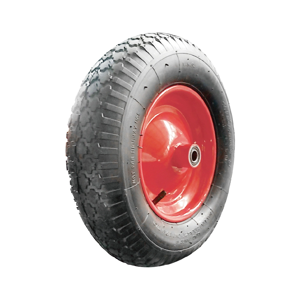 16 Inch 16X4.00-8 Pneumatic Inflatable Rubber Tyre Tire Wheel for Hand Truck Trolley Lawn Mower Spreader Trolley Stroller