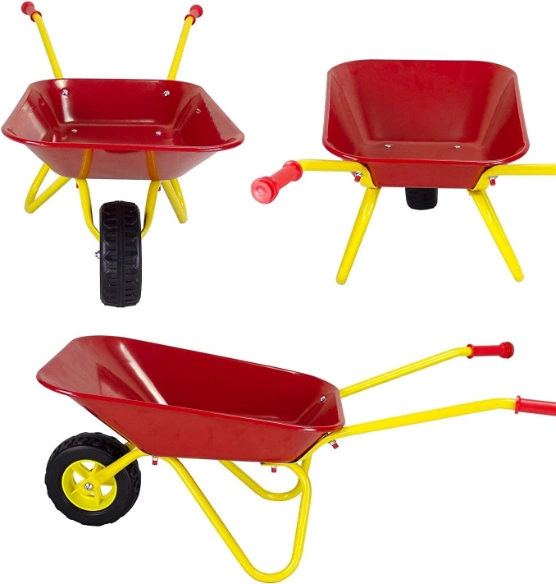 Professional Factory Buggy Toy Kids Garden Cart Wheelbarrow