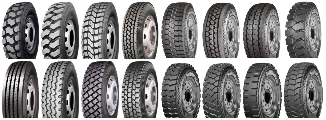 China Factory Wholesale Price All Steel Radial Tube and Tubeless Truck Bus TBR Tyre, High Endurance Trailer Tyres (295/80R22.5, 315/80R22.5) with Wheel Rims