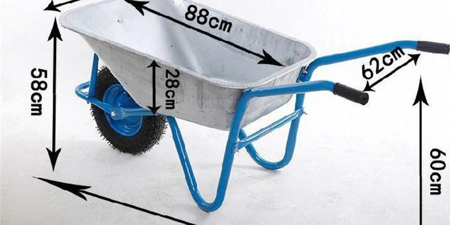 Metal Tray Material Cheap Price CE Certificate Heavy Duty Commercial Use Single Wheelbarrows