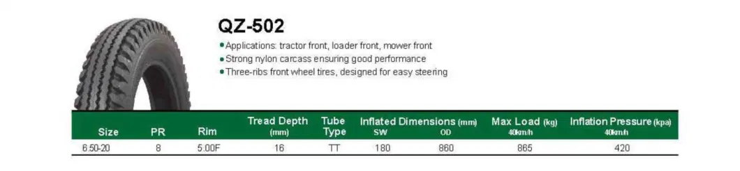 Agricultural Tyre F2 Pattern 7.50-16 4.00-12 4.00-14 4.00-16 5.00-15 5.50-16 6.00-16 6.50-16 6.50-20