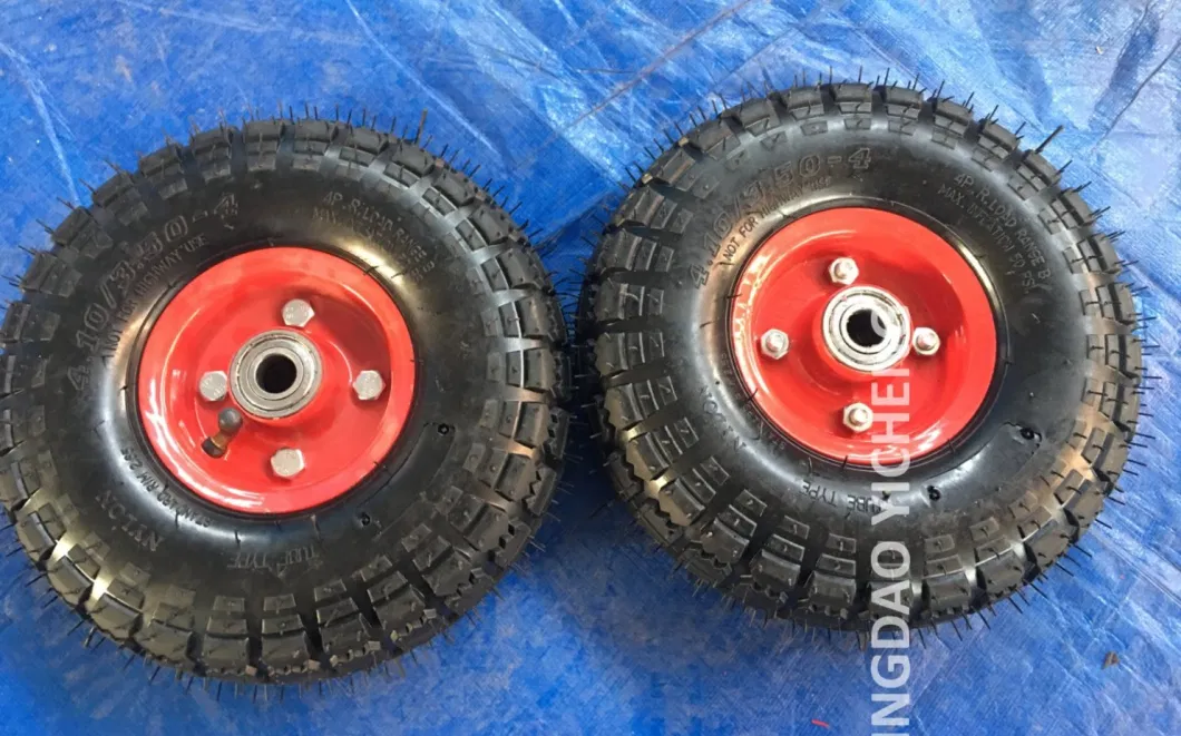 Heavy Duty Deep Pattern Pneumatic Wheel and PU Foam Wheel 10X3.50-4