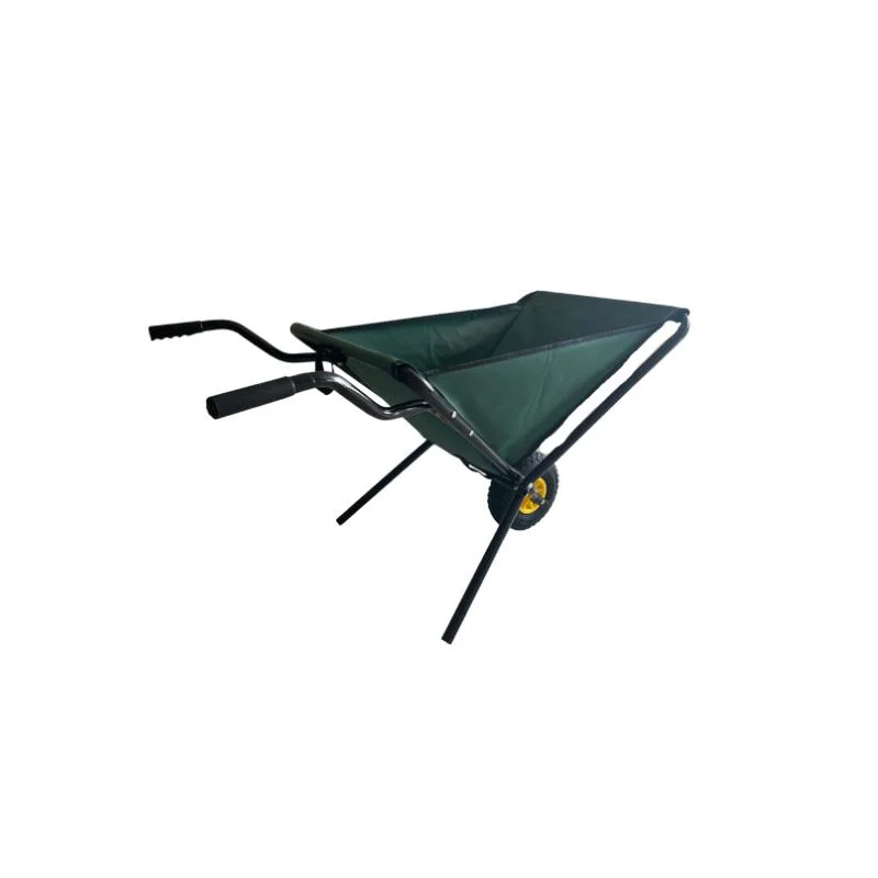 60 L Green Folding Garden Fabric Wheelbarrow