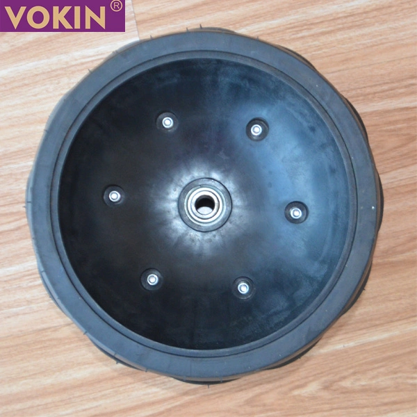 6.5&quot;X12&quot; Semi-Pneumatic Rubber Roller Agricultural Wheel