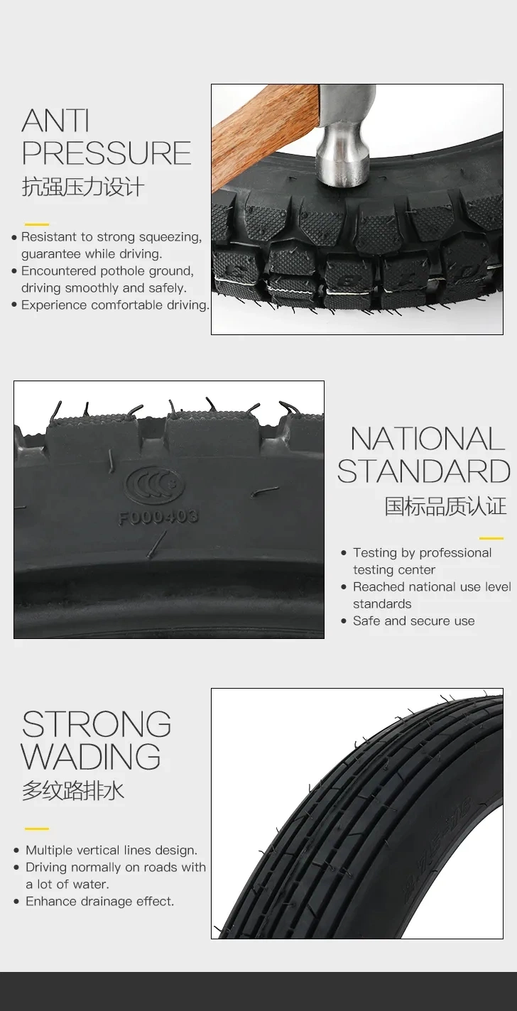 Good Quality Tubeless Motorcycle Tires 2.50-14 2.75-14 3.00-14 60/100-14 70/80-14 Wholesale China Motorcycle Tires for Sale