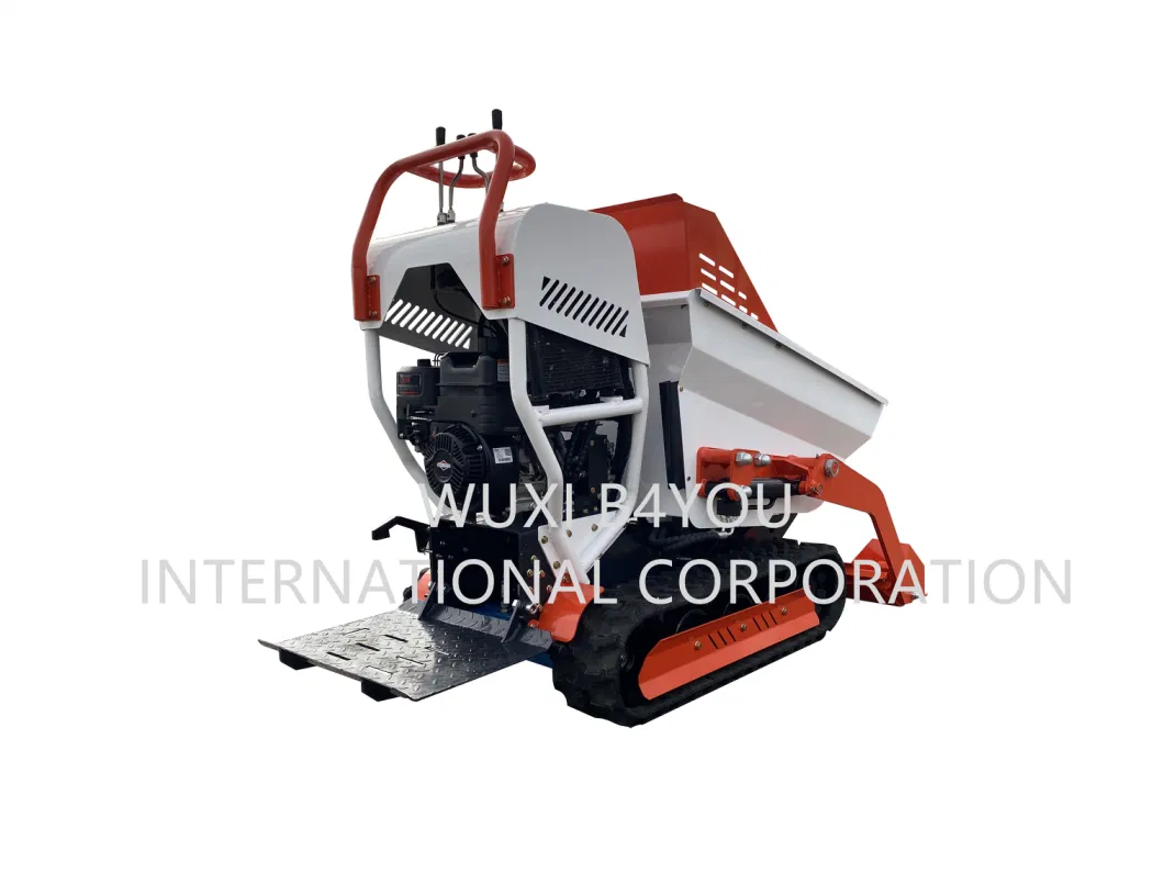 Hydraulic Crawler Tracked Gasoline Engine Wheel Barrow Small Mini Dumper