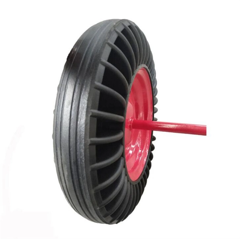 Heavy Load 15 Inch Solid Rubber Wheel Wheelbarrow Tire