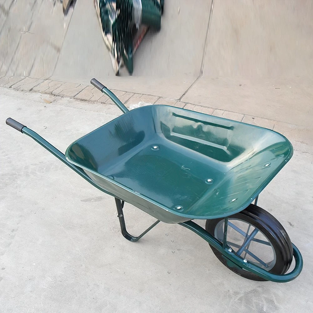 Single Wheel Barrow Construction Hand Cart with Sturdy Structure