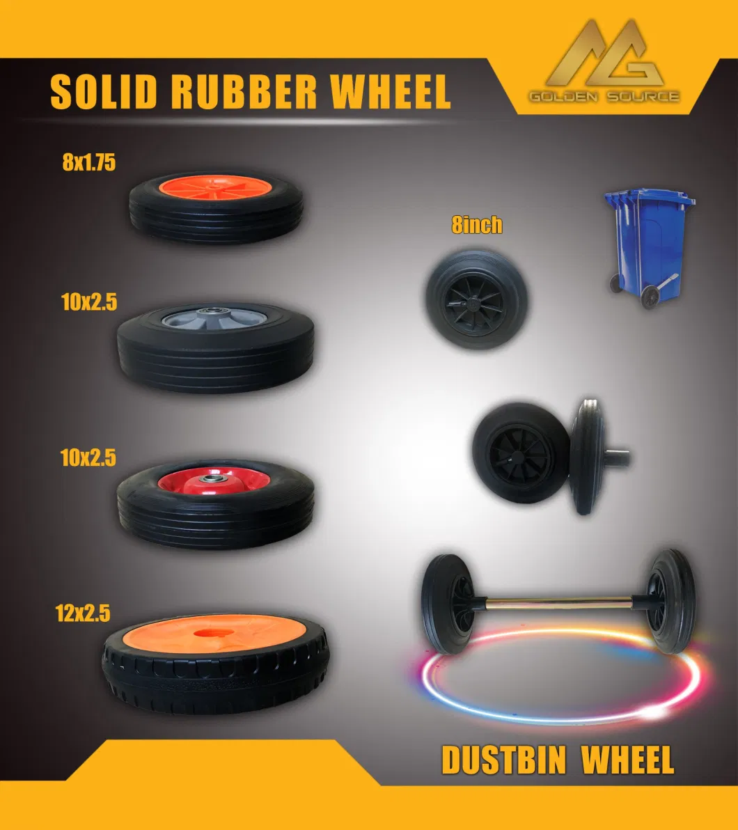 Pneumatic Rubber Wheel Air Tyre for Wheelbarrow Tire Trolley Wheel (4.00-8)