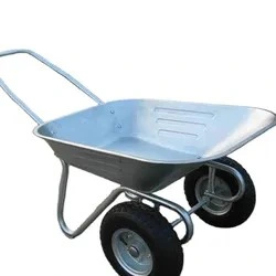 Hot Sell 65L Metal Wheelbarrow Double Wheels Wb6211 Garden Use