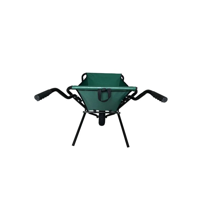 60 L Green Folding Garden Fabric Wheelbarrow