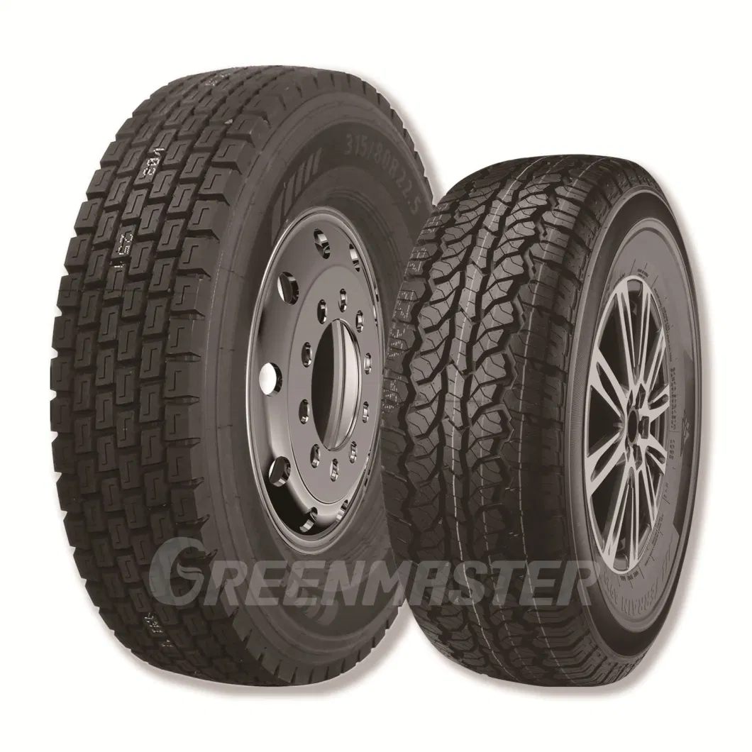China Factory Wholesale Passenger Car PCR Tyre, 4WD Offroad SUV 4X4 at/Mt Mud Tyres, All Steel Radial Light Heavy Truck TBR Tires, Bus/Trailer OTR Wheel &amp; Tire