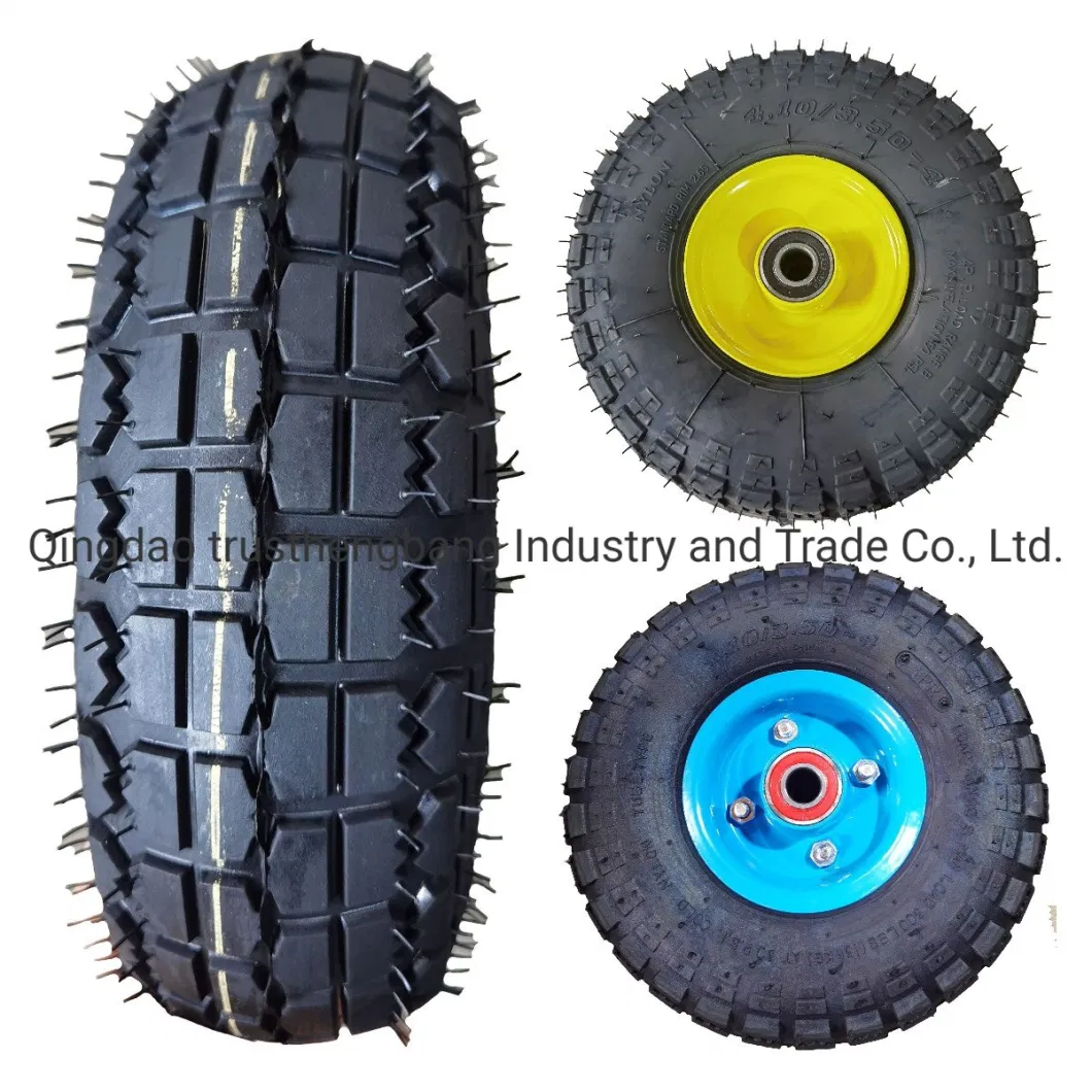 High Quality 10 Inch 4.10/3.50-4 Pneumatic Tire for Wagons