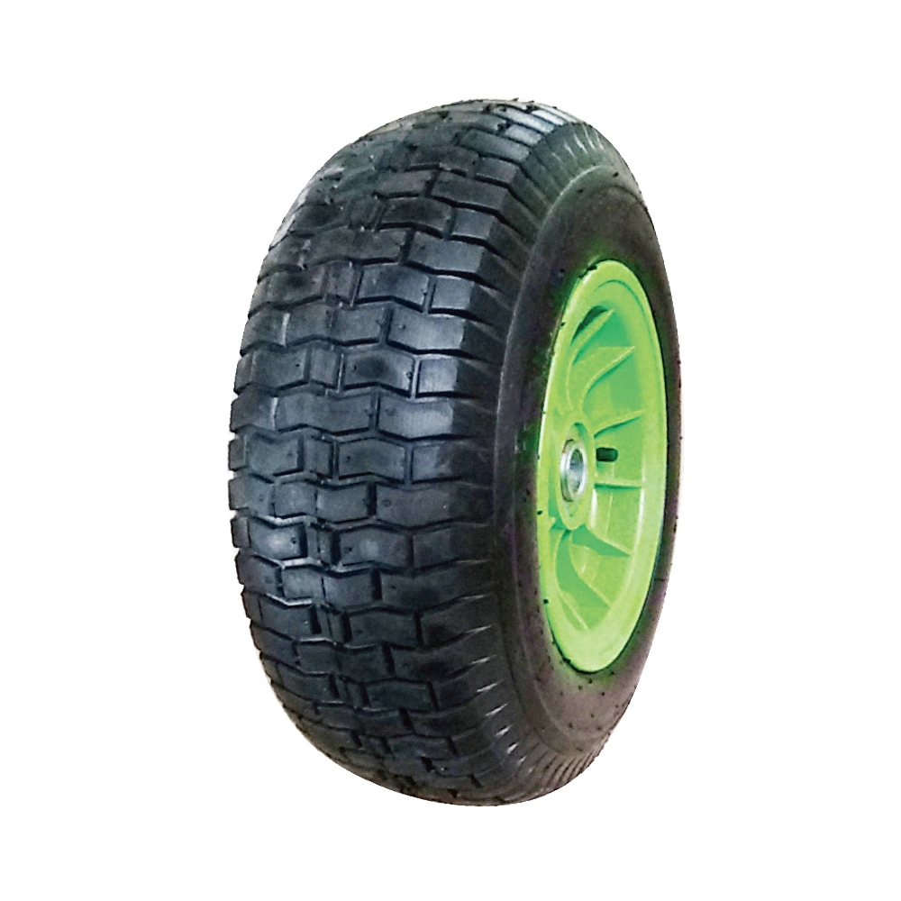 16 Inch 16X6.50-8 Pneumatic Inflatable Rubber Tire Wheel for Hand Truck Trolley Lawn Mower Spreader Trolley Stroller