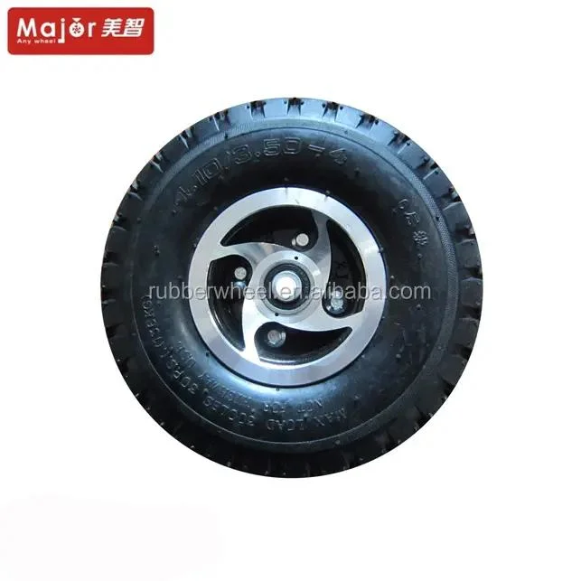 10 Inch Pneumatic Wheels 4.10/3.50-4 for Mountain Board/Pulley/Farm Cart Mountain Board Wheels