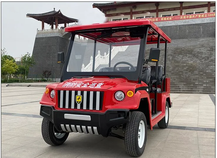 2023 New Electric Golf Car with 4-6 Seat Sightseeing Bus Club off-Road Vehicle Hunting Vehicle with Lithium Battery