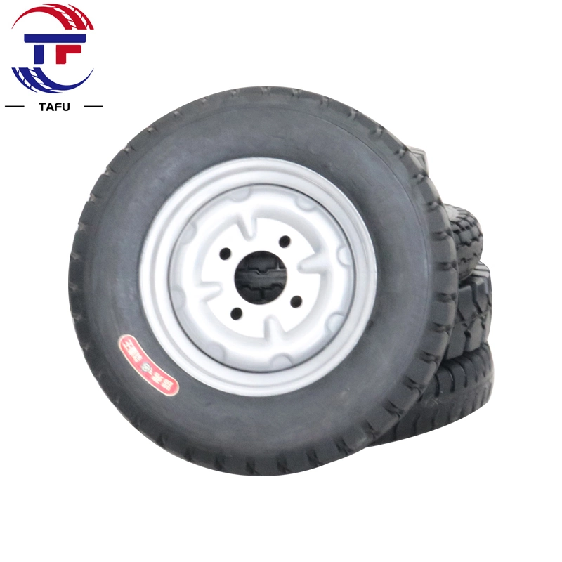 4.00-12 Solid Tires for Electric Tricycles, Rubber Wheels, Inflatable Non Bursting Tires