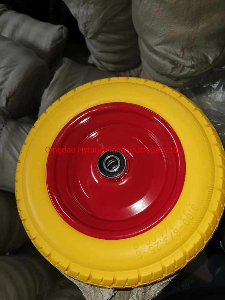 3.50-8 Wheelbarrow Wheel Metal Welded Rim with Big Bearing